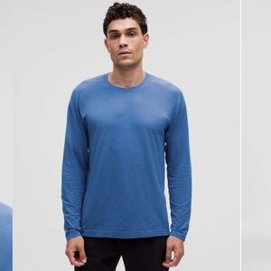 Lululemon Metal Vent Tech Long-Sleeve Shirt Blue size XXL